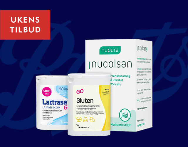 Ukens tilbud: 40% rabatt på produkter for mage og tarm