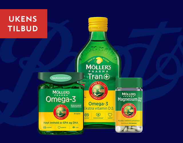 Ukens tilbud: -40% på alt fra Möllers Pharma hos Boots Apotek