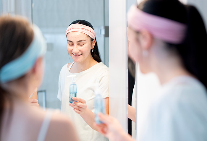 Ten&aring;ringer p&aring; badet som gj&oslash;r hudpleie