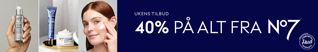 Ukestilbud: -40% rabatt på alt fra No7