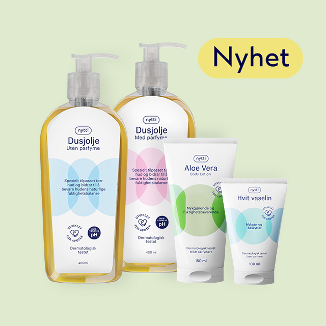 Nytti dusjolje, vaselin, aloe vera