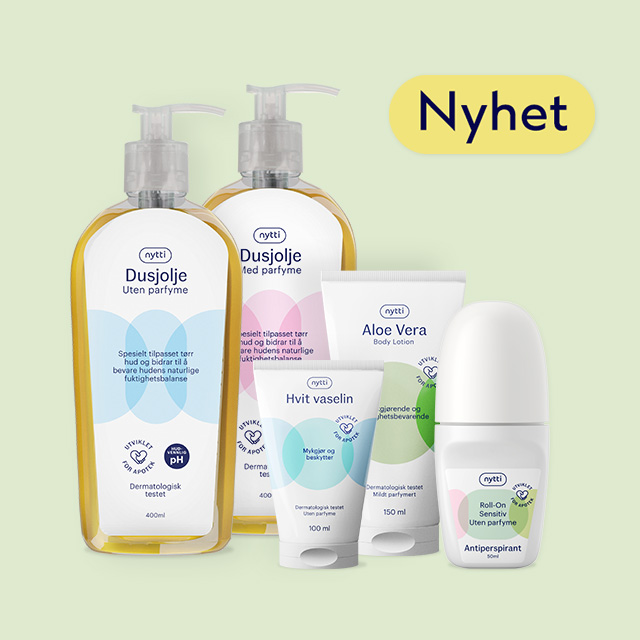 Nytti dusjolje, vaselin, aloe vera