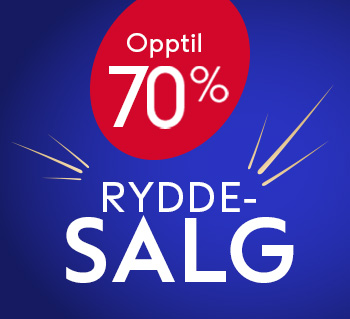 opptil 70% rabatt