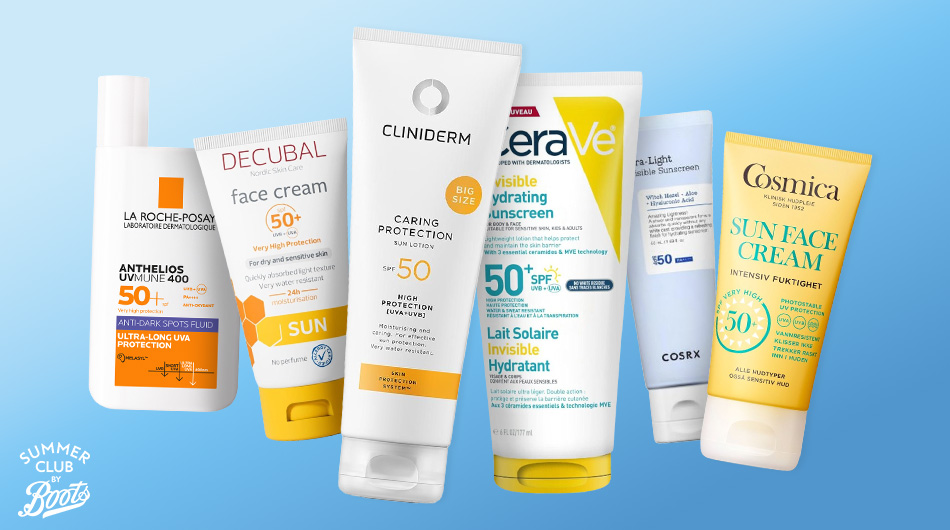 Solkrem fra Clinidern og Cosmica 50% hos Boots Apotek 