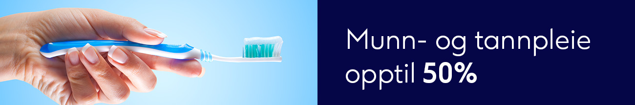 Opptil 50% rabatt på et stort utvalg munn-og tannpleie hos Boots Apotek