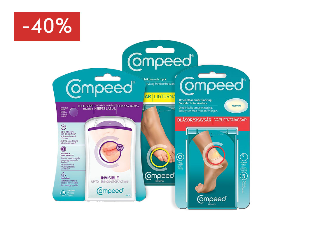 Ukens tilbud: -40% på alt fra compeed